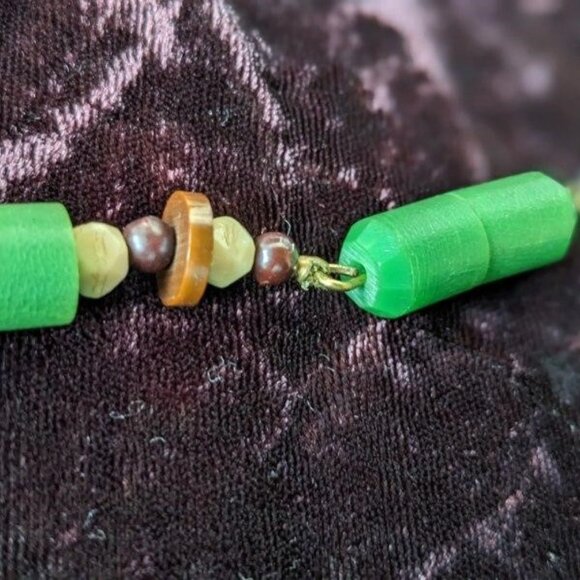 Art Deco Antique Single-Strand Graduated Glass Bead Necklace 1930s - Picture 11 of 16